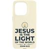 Jesus Is The Light Christian Faith Custodia per iPhone 15 Pro Jesus Is The Light Of The World Shirt John 8:12 Bible Verse