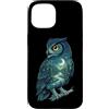 Vintage Hiking Outdoor Nature Lover Grap Custodia per iPhone 15 Gufo Luna Foresta Natura Escursionismo Campeggio Escursionista Cam