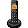 ALCATEL E160 - Telefono Fisso Cordless DECT - Design Compatto - Grande Display Retroilluminato - Funzione Blocco Chiamate Indesiderate - 3 Memorie Dirette - Nero