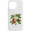 The Botany Bureau Custodia per iPhone 14 Pro Max Illustrazione della pianta di fragola Fragaria × ananassa
