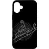 Vintage Hiking Outdoor Nature Lover Grap Custodia per iPhone 16 Plus Vintage Caterpillar Frog Foresta Wildlife Escursionismo Natura Escursionista