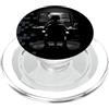Gamer Gaming Setup PC Player Retro Espor Gamer coinvolgente configurazione di gioco per PC Silhouette Design PopSockets PopGrip per MagSafe