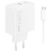 Lenovo Dual USB-C 65W GaN Charger, alimentatore compatto da muro con doppia Type-C, cavo USB-C 1,5m incluso - ideale per laptop, PC, cellulare e tablet: un solo caricabatterie per più dispositivi