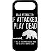 Vintage Hiking Outdoor Nature Lover Grap Custodia per iPhone Air Bear Attack Tip Se Attaccato Gioca Morto Divertente Escursionismo Umorismo