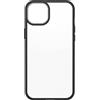 OtterBox Cover per iPhone 14 Plus Sleek, resistente a shock e cadute, testata a norme anti caduta MIL-STD 810G, Protezione Antimicrobica, Trasparente/Nero, Senza Retail Package