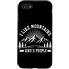 Vintage Hiking Outdoor Nature Lover Grap Custodia per iPhone SE (2020) / 7/8 Mi piacciono le montagne e 3 persone Escursioni in montagna Escursioni