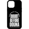 Jimbeels Custodia per iPhone 12 Pro Max DOUBT BEFORE DOGMA Scetticismo Prove Ragione