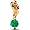PANDORA 14k Gold-plated dangle with royal green crystal