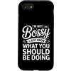 Leadership Humor Quote Co Custodia per iPhone SE (2020) / 7/8 Non sono prepotente, so solo cosa dovresti fare in modo divertente
