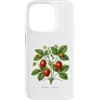 The Botany Bureau Custodia per iPhone 14 Pro Illustrazione della pianta di fragola Fragaria × ananassa