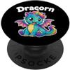 Regali per l'amante del coniglietto di c Dracorn - Simpatico drago unicorno PopSockets PopGrip Adesivo