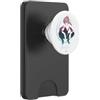 Marvel Spider-Gwen Crouching Abstract Swirl PopSockets PopWallet per MagSafe
