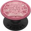 Pink Just One More Chapter Librarian Boo Just One More Chapter Pink Bookish Book Lover Reader PopSockets PopGrip Adesivo