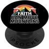 Best Jesus Christian Designs Faith Can Move Mountains PopSockets PopGrip Adesivo