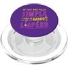 Cadeau Femme Humour Marche Randonnée et Je suis une Fille Simple J'aime la Rando et l'Apéro PopSockets PopGrip per MagSafe