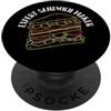 Clubhouse Sandwich Foodie Funny Sandwich Expert Sandwich Maker Divertente prosciutto formaggio pancetta panino amante PopSockets PopGrip Adesivo