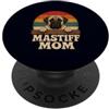 English Mastiff Mom And Giant Dog Breed Mastiff Mom Giant Razza Cane Proprietario E Pet Parent PopSockets PopGrip Adesivo