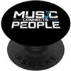 Rock pop pop hip-hop vintage soprano ten La musica collega le persone PopSockets PopGrip Adesivo