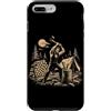 Vintage Hiking Outdoor Nature Lover Grap Custodia per iPhone 7 Plus/8 Plus Abraham Lincoln Tagliare Legno Divertente Natura All'aperto Umorismo