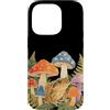 generic Custodia per iPhone 14 Pro Cottagecore - Rospo con foresta di funghi