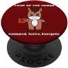 Chinese Zodiac Lunar New Year Astrology Anno Del Cavallo Carino Kawaii Zodiaco Cinese Capodanno Cinese PopSockets PopGrip Adesivo