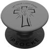 Inspired In The Bible Let Your Light Shine Matteo 5:16 Fede Croce Disegnata a Mano PopSockets PopGrip Adesivo