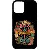 Funny Western Teacher Cowgirl Rodeo Coun Custodia per iPhone 12 mini È uninsegnante che posso dire agli insegnanti di campagna cowgirl occidentali