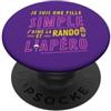 Cadeau Femme Humour Marche Randonnée et Je suis une Fille Simple J'aime la Rando et l'Apéro PopSockets PopGrip Adesivo