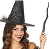 FIESTAS GUIRCA | Bacchetta del Mago (35 cm) - Accessorio per Costume per Studenti di Magia e Stregoni - Ideale per Halloween e feste in costume - Per Bambini e Adulti - Nero
