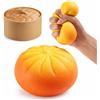 Generico Squishys Ravioli Colori sfumati, New Glitter Dumpling Squishys, Divertente Giocattolo Antistress Bao Bun Con Vaporiera, Adatto agli adulti,Morbida Pallina Antistress Ravioli Spremere Giocattoli