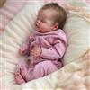 WEQNT Bambole Reborn Realistica, Neonata Addormentata, 45 cm, Corpo Morbido con Arti in Vinile, con Accessori, dai 3 Anni
