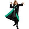 Funidelia Costume Ufficiale Serpeverde Harry Potter per bambino e bambina, Include: Tunica con stemma stampato, Taglia 7-9 anni - Tenuta per bambini per feste, Carnevale e Halloween