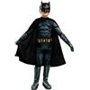 Funidelia | Costume Batman Deluxe - Justice League Ufficiale per Bambino Taglia 10-12 Anni The Dark Knight (Il Cavaliere Oscuro), Supereroi, DC Comics, l'Uomo Pipistrello - Multicolore