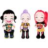PRESTIGE & DELUXE Set 3 Bambole morbide di pezza K pop Idols Stars Rumi Mira Zoey H 30 cm | Personaggi Anime Collezione Completa Fashion Dolls per bambine
