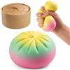 Generico Squishys Ravioli Colori sfumati, New Glitter Dumpling Squishys, Divertente Giocattolo Antistress Bao Bun Con Vaporiera, Adatto agli adulti,Morbida Pallina Antistress Ravioli Spremere Giocattoli