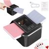 Buldoospok Mescolatori di Carte Automatica, 2000 mAh USB Charging Mescola Carte da 1 a 2 Mazzi, One-Press Auto And Manual Mode Card shuffler per Poker, Uno Blackjack Skip-bo Fase 10(Black)