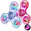 Gigilli Fidget Spinners 2 Pack, LED Illumina Fidget Giocattoli per Bambini, Bomboniere Della Festa Glow in The Dark Fidget Giocattoli, Compleanno Classroom Prizes per Bambini(Rosa e bianco)
