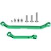 GPM Alluminio 7075-T6 Alloy Tie Rod Link & Drag Link Set per Axial 1/30 SCX30 Ford Bronco AXI-2048 / Jeep Wrangler AXI-2261 Rock Crawler Upgrades - Verde