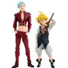 Zhongkaihua Seven Deadly Sins Figure Set King/Ban/Meliodas Figure, Seven Deadly Sins Action Figure Anime Statue Model Ornamento Decorazioni Natalizie Collezione