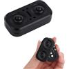 Penitue Fidget Slider Magnetico, Giocattolo Dito Gufo Metallico Lega Zinco Fidget Spinner Scrivania per Adulti Scorrimento Liscio e Rotazione Giocattolo Tasca per Concentrazione & Mani Occupate (Nero)