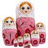 lyanny Matrioska Russa | Dieci Pezzi di Decorazione per la Casa in Legno | Bambole Russe Impilabili - Per Ringraziamento Vacanze Compleanno Feste Uffici Auto Casa Soggiorno Camera Da Aula Scolastica