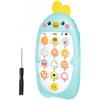 Aolso Telefono Giocattolo per Bambini, Cellulare Giocattolo per Bambini Giocattoli Educativi, Telefono Cellulare per Neonato 6 Mesi + Ragazzi Ragazze, Pulcino Rosa