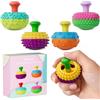 Bambebe Set di 4 Fidget Toys in Silicone - Giocattoli sensoriali antistress per bambini adulti, allevia autismo ADHD ansia, texture divertente, regalo idea regalo di Natale
