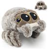 Kayuneed Simpatico peluche a forma di ragno con occhi grandi, morbido e realistico