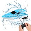 Pesoncarl Mini Barca RC Giocattolo elettronico Divertente Impermeabile per Barche da Regata con Telecomando Giocattoli per Bambini (Senza Batteria) Blu, Piscina