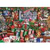 AveJoys Puzzle per adulti 1000 pezzi verde Natale Babbo Natale