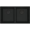 Franke Lavello da Incasso Fragranite 2 Vasche Sottotop 753 x 433 mm Maris Black Matt Nero Opaco Franke MRG 120-35-35 125.0686.731