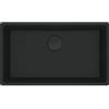 Franke Lavello da Incasso Fragranite Monovasca Sottotop 753 x 433 mm Vasca 72 x 40 cm Maris Black Matt Nero Opaco Franke MRG 110-72 125.0686.637