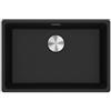 Franke Lavello da Incasso Fragranite Monovasca Sottotop 653 x 433 mm Vasca 62 x 40 cm Maris Nero Franke MRG 110-62 125.0686.724 Sostituisce il 135.0665.804