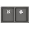 Franke Lavello da Incasso Fragranite 2 Vasche Sottotop 753 x 433 mm Maris Stone Grey Franke MRG 120-35-35 125.0686.733 Sostituisce il 135.0665.823